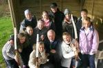 Ron Jones, Chairman of Youth Activities ,Pres.David Hunt with the Young Carers